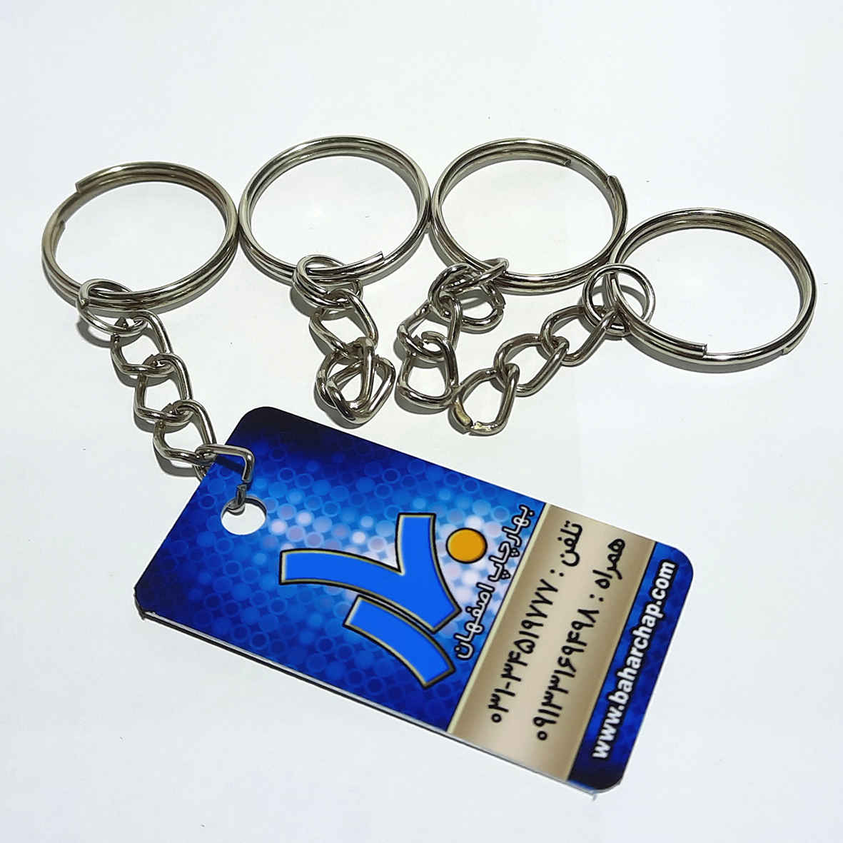 فروشگاه و خدمات اینترنتی بهارچاپ اصفهان-حلقه جا کلیدی رنگ استیل (100 عددی)-steel keyring (100 pcs)