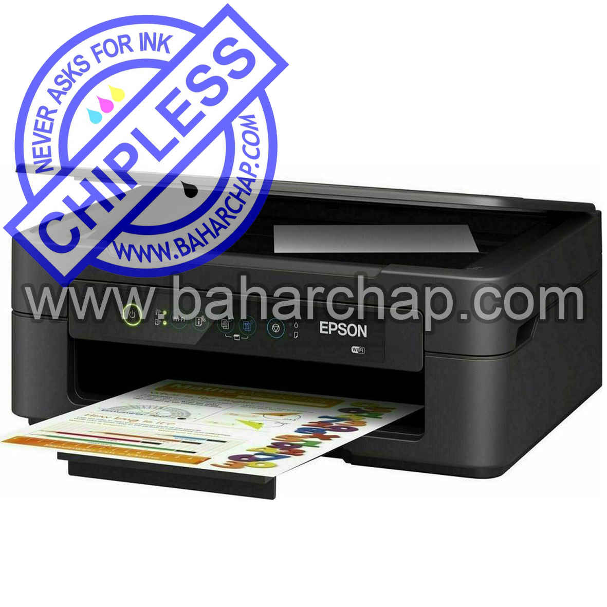 فروشگاه و خدمات اینترنتی بهارچاپ اصفهان-بدون چیپ کردن اپسون XP2105-epson XP2105chipless firmware